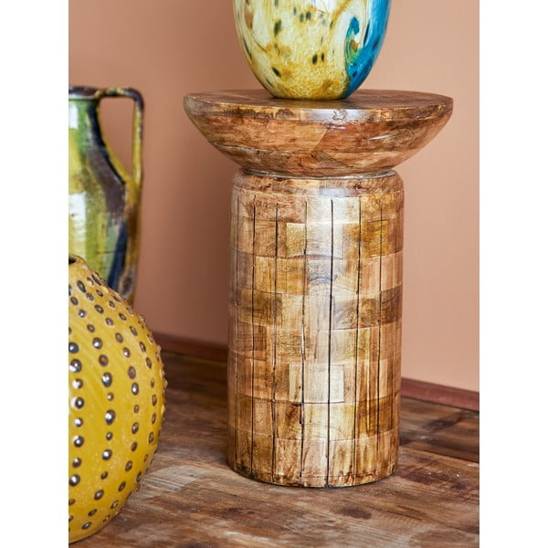 Кръгла странична масичка от масивно манго ø 30 cm Yasme – Bloomingville-image-1