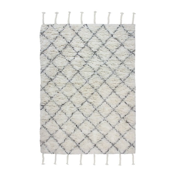 Сив килим Criss, 80 x 150 cm - Kayoom