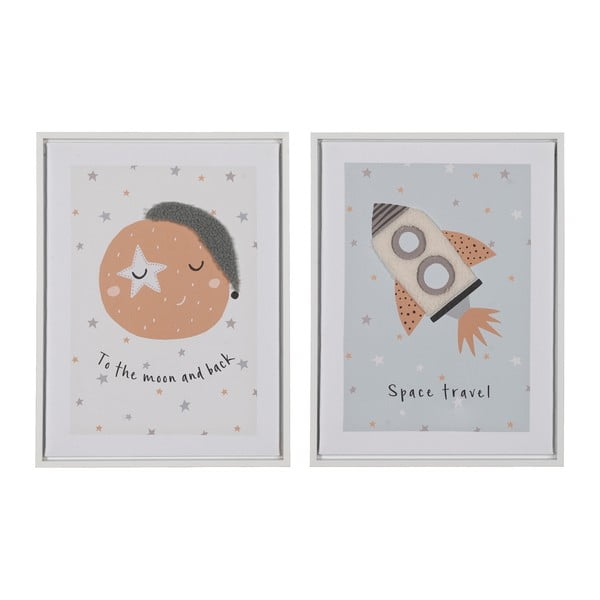 Детски картини в комплект от 2 бр. 30x40 cm Space – Ixia
