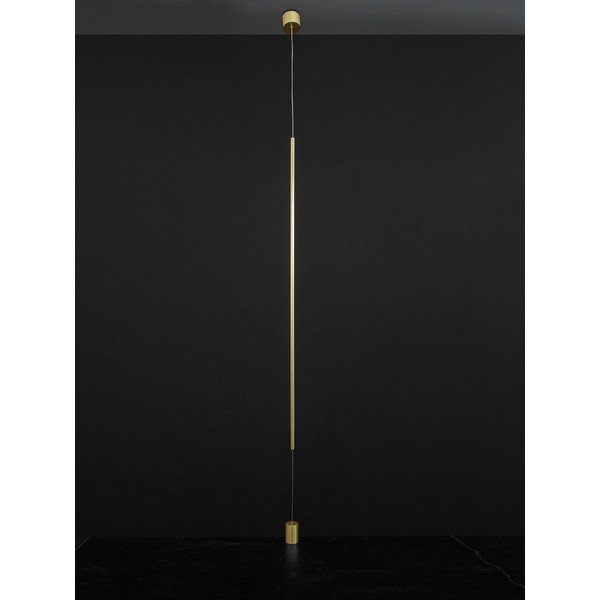 Алуминиева LED подова лампа в месингов цвят (височина 300 cm) Elettra – Nova Luce-image-4