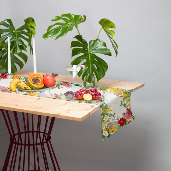 Комплект от 2 покривала за маса с лен Spring Spring Flowers - Madre Selva-image-1