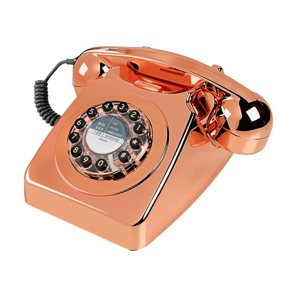Retro funkční telefon Serie 746 Copper