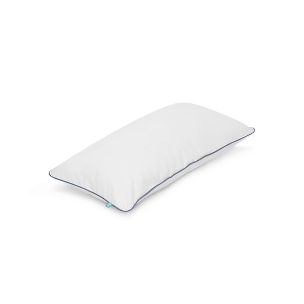 Бяла калъфка за възглавница със синьо райе Basic, 30 x 60 cm - Mumla