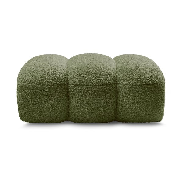 Зелена табуретка  от прежда с примки от букле Hippolyte – Bobochic Paris