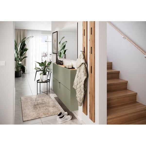 Зелено-сив шкаф за обувки с панти Ameca - Germania-image-4