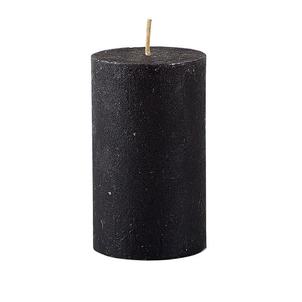 Черна свещ Konic, ⌀ 6 x 10 cm - KJ Collection