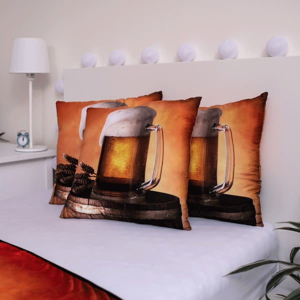 Декоративна възглавница 40x40 cm Beer – Jerry Fabrics-image-1