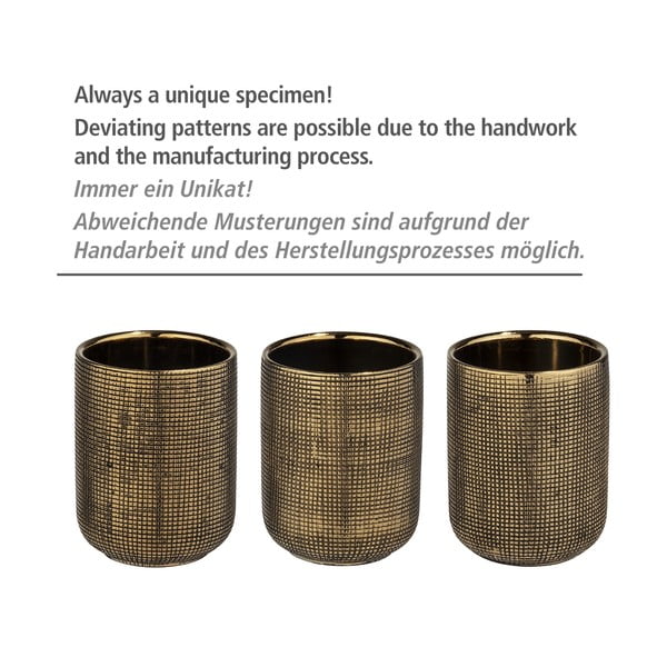 Керамична чаша за четки за зъби в златист цвят Rivara – Wenko-image-4