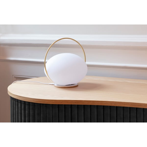 Бяла LED затъмняваща се настолна лампа (височина 19 cm) Orbit – UMAGE-image-4