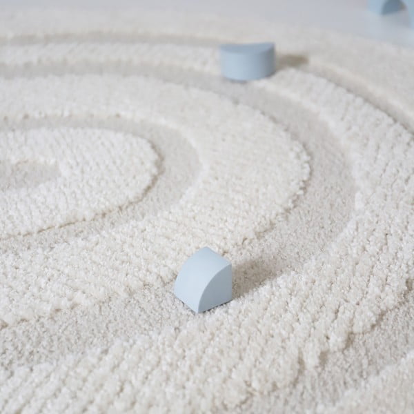 Кремав детски килим ø120 cm Rainbow Dream S – Nattiot-image-4