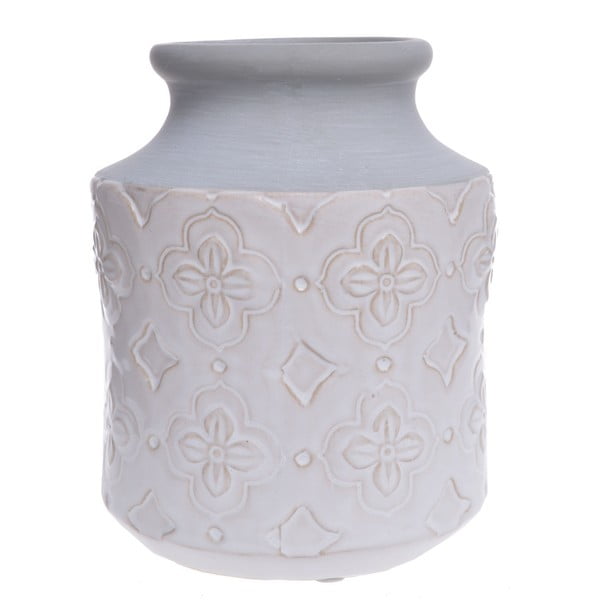 Bílá keramická váza Ewax Petals, výška 18 cm