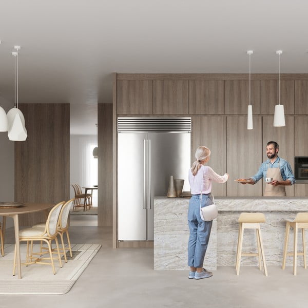 Бяло висящо осветително тяло с керамичен абажур ø 25 cm Sativa – Sollux-image-4