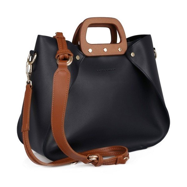 Тъмносиня чанта Melville - Laura Ashley-image-4