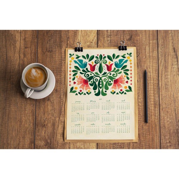 Nástěnný kalendář na rok 2017 Love Birds-image-3