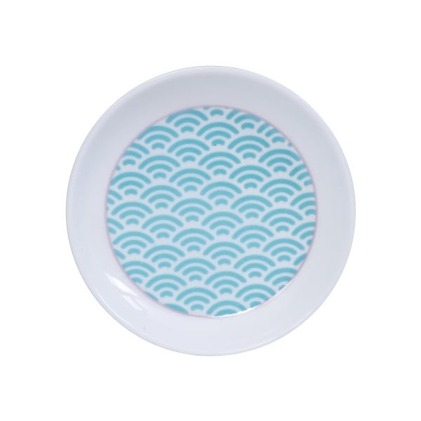 Синьо-бяла чиния със звезда/вълна, ø 9 cm - Tokyo Design Studio