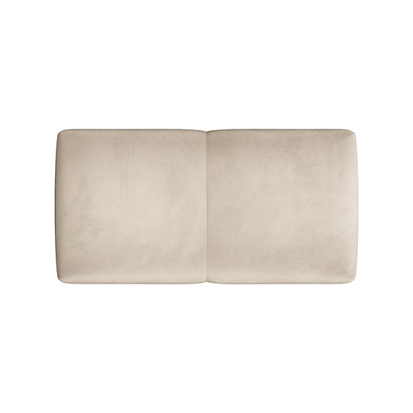 Бежов кадифен подлакътник за модулен диван Rome Velvet - Cosmopolitan Design-image-2