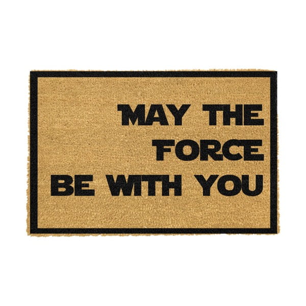 Изтривалка от естествени влакна May The Force Be With You, 40 x 60 cm May the Force Be With Your - Artsy Doormats
