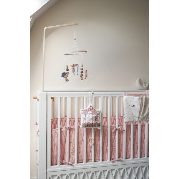 Светлорозов калъф за матрак за детско легло от органичен памук 365 cm Blossom Pink – Cam Cam Copenhagen-image-2