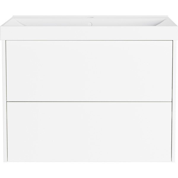 Бял матов стенен шкаф за мивка 81x65 cm Bodera – Germania-image-3