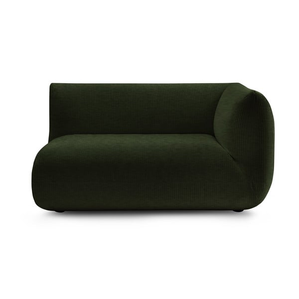 Зелен модулен диван от рипсено кадифе (десен ъгъл) Lecomte – Bobochic Paris