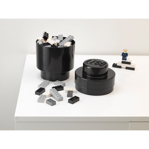 Черна кръгла кутия за съхранение - LEGO®-image-1