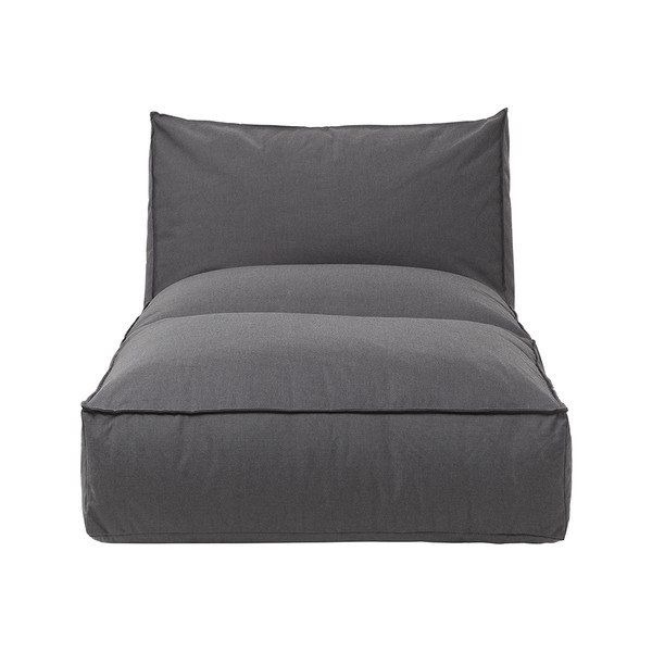 Тъмно сив градински шезлонг Coal, дължина 190 cm - Blomus