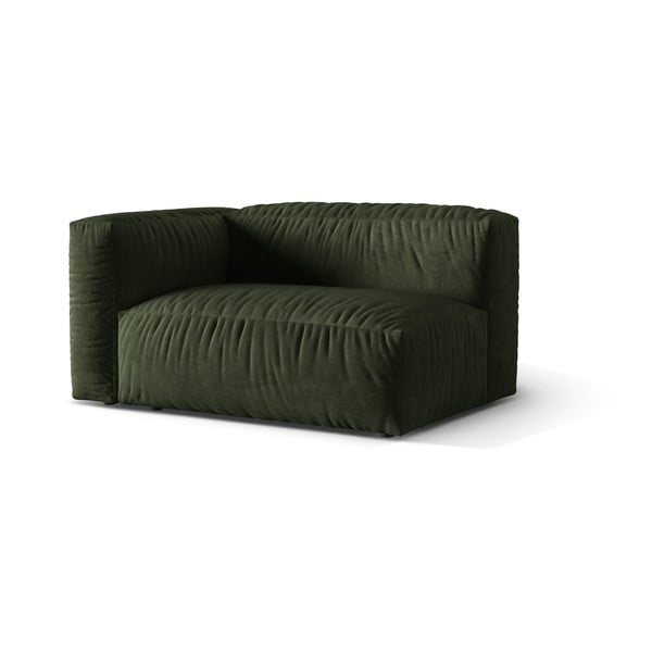 Зелен кадифен модул за диван (ляв ъгъл) Martina – Micadoni -image-1
