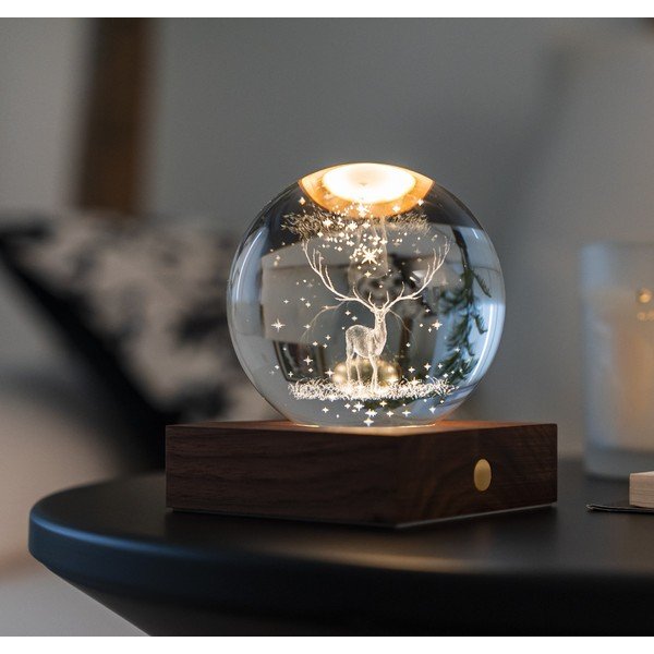 Тъмнокафява светлинна декорация с USB Amber – Gingko-image-1