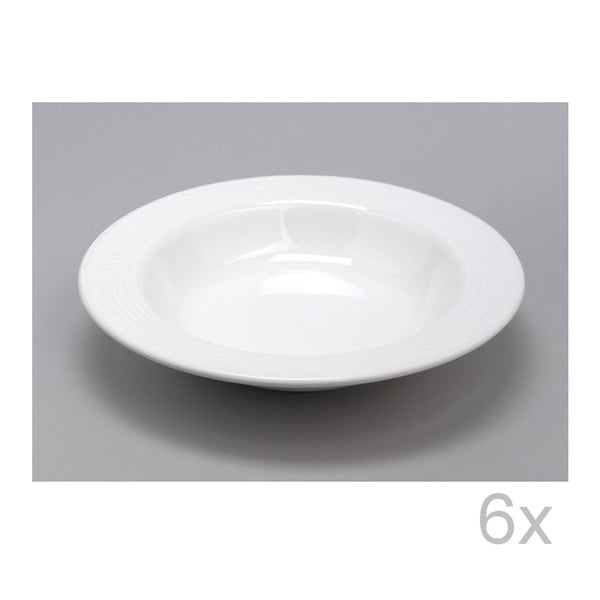 Hluboký talíř White 23 cm (6 ks)