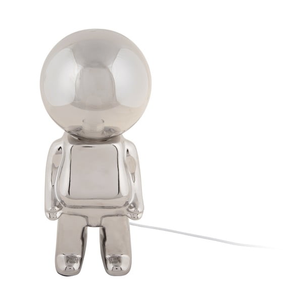 LED затъмняваща се настолна лампа в сребристо със стъклен абажур (височина 27 cm) Ross – Leitmotiv-image-2