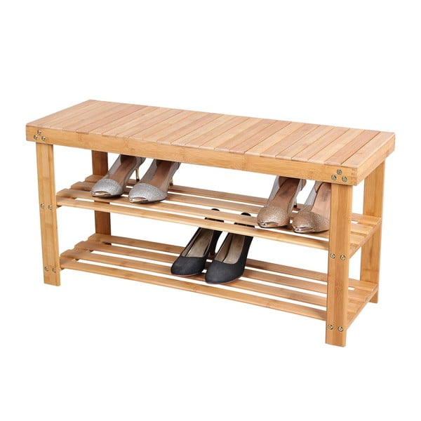 Бамбуков рафт за 8 чифта обувки, ширина 90 см - Songmics-image-3