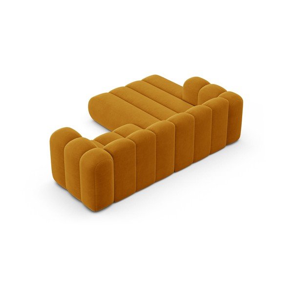Жълт ъглов диван (ляв ъгъл) Lupine – Micadoni Home-image-3