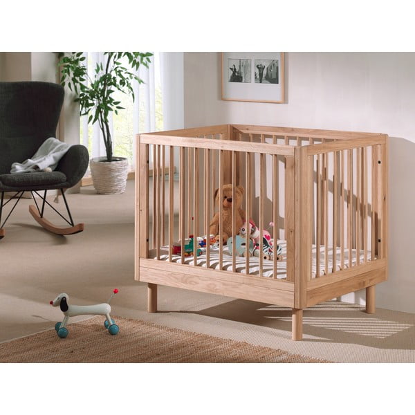 Кошара за игра от масивен дъб в естествен цвят 95x75 cm Forrest – Vipack-image-1