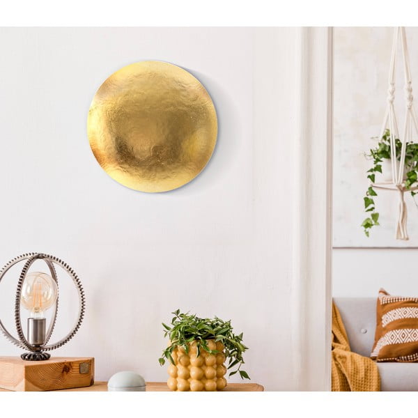 Стенна лампа в златист цвят Goldy Round – Mauro Ferretti-image-1