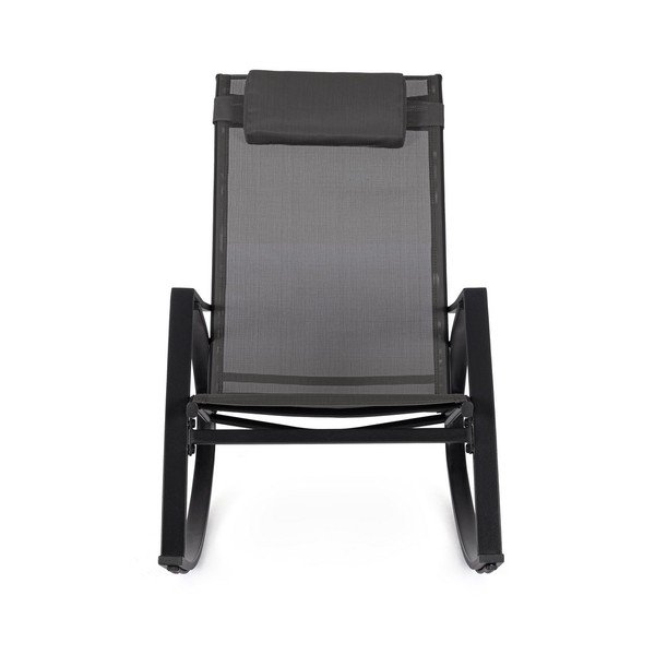 Антрацитен метален градински стол Ercolano – Bizzotto-image-2