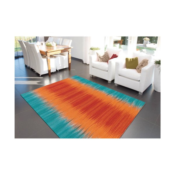 Оранжево-син ръчно изработен килим Sunset 8070, 140 x 200 cm - Arte Espina