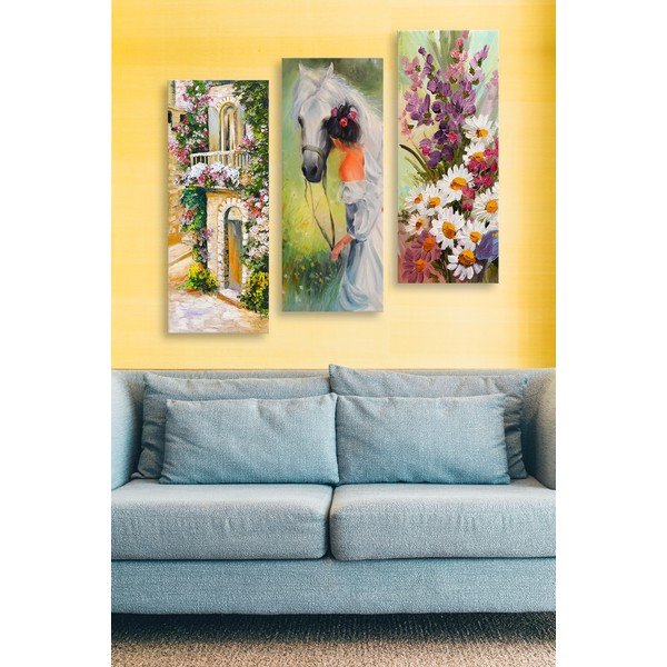 Картини в комплект от 3 бр. 20x50 cm - Wallity-image-1