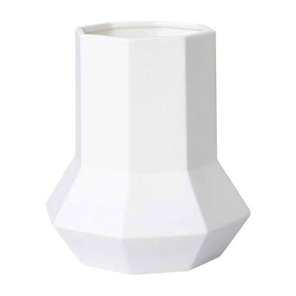 Keramická váza Geometric White