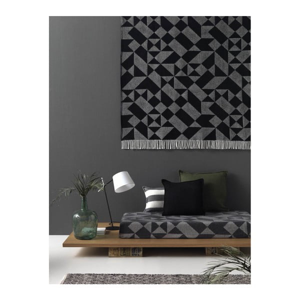 Žlutý pléd s podílem bavlny Euromant Granite, 140 x 180 cm-image-2