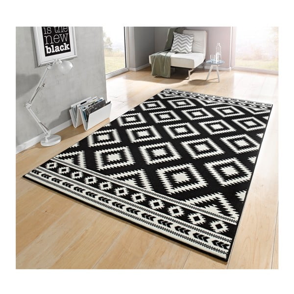 Черно и бяло Етно покривало, 80 x 200 cm Gloria - Hanse Home-image-1