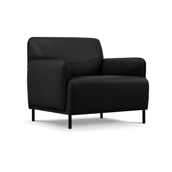 Кресло от черна кожа Neso - Windsor & Co Sofas