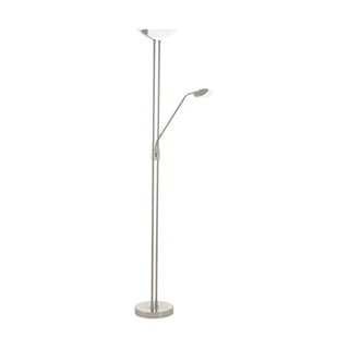 Сива LED подова лампа със стъклен абажур (височина 180 cm) BAYA LED – EGLO