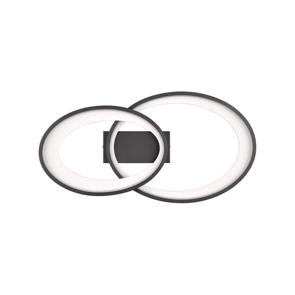 Черно-бяла LED светлина за таван 30x57 cm Malaga - Reality-image-3