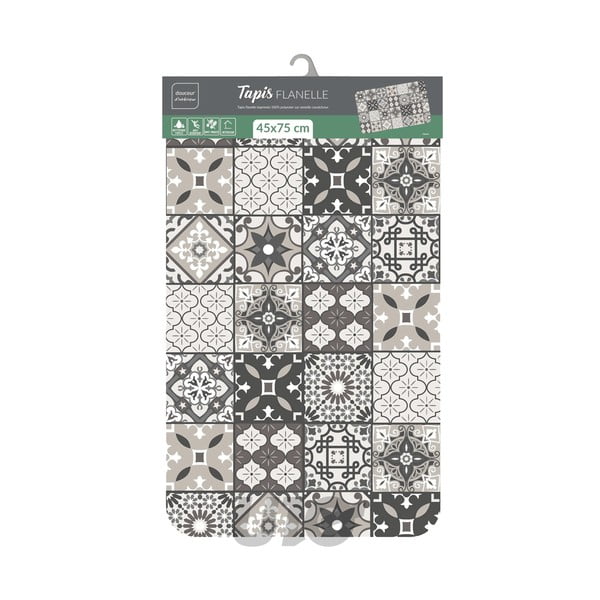 Сив килим 45x75 cm Gaston – douceur d'intérieur-image-2