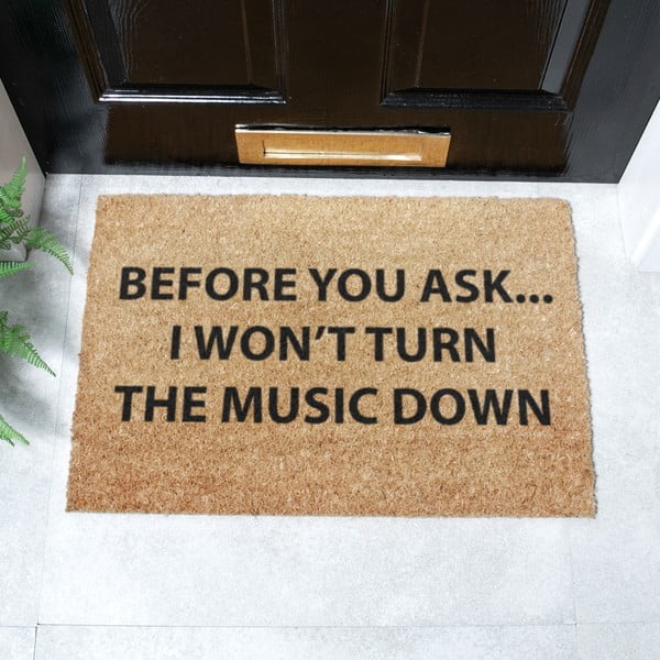 Изтривалка от кокосови влакна 40x60 cm Loud Music – Artsy Doormats-image-2
