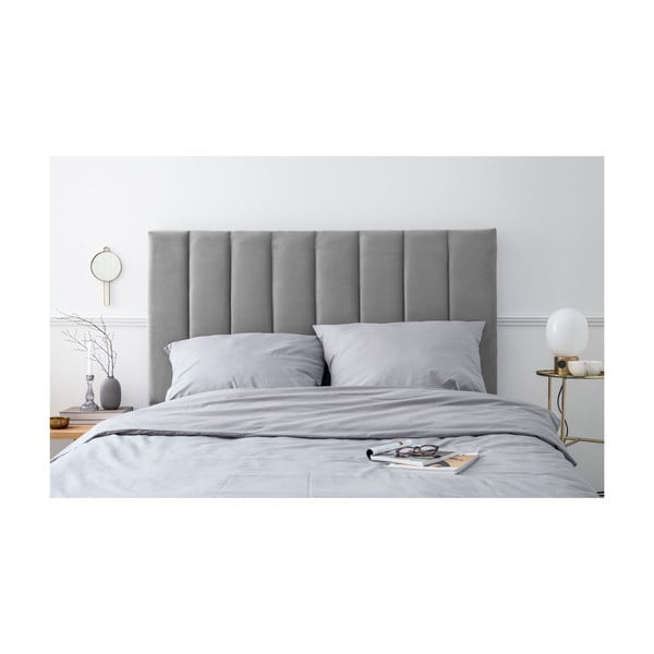 Светлосива тапицирана табла 140x120 cm LA - Cosmopolitan Design-image-3