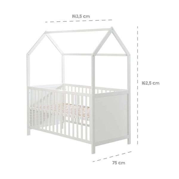 Бяло детско легло 70x140 cm - Roba-image-4