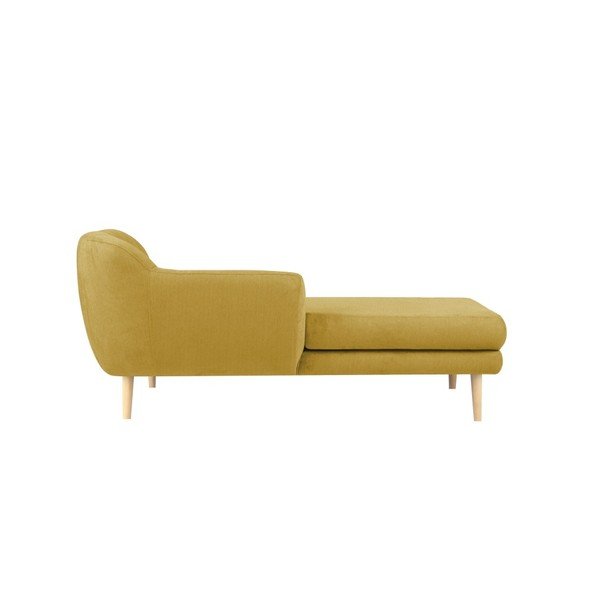 Žlutá pohovka s lenoškou na pravé straně Mazzini Sofas Sardaigne-image-1