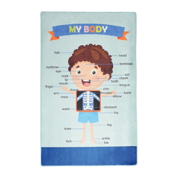 Детски килим Моето тяло, 200 x 290 cm - Unknown