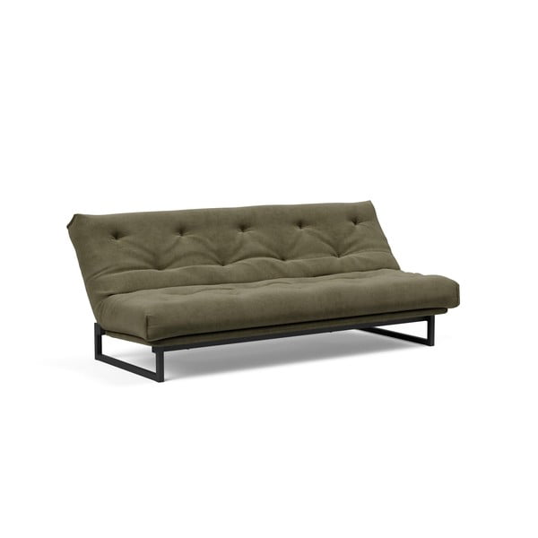 Зелен сгъваем диван от рипсено кадифе 200 cm Fraction – Innovation-image-1